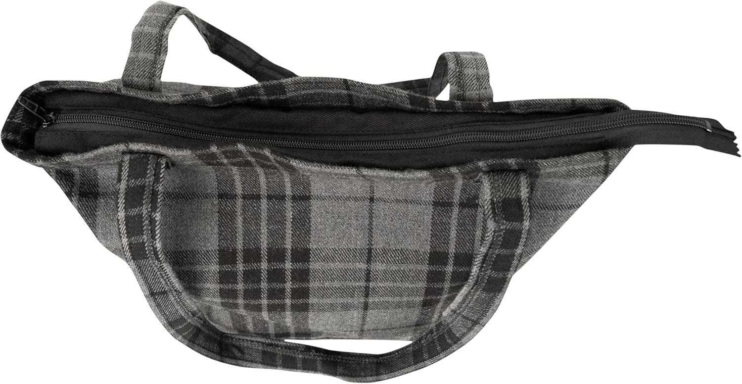Briomhar Tartan Tote Bag for Women - Plaid Wool Zippered Tote Bag Made in Scotland
