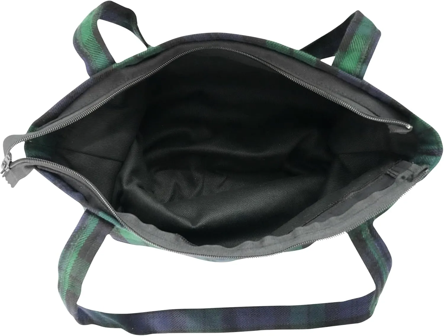 Briomhar Tartan Tote Bag for Women - Plaid Wool Zippered Tote Bag Made in Scotland