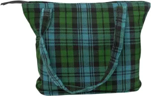 Briomhar Tartan Tote Bag for Women - Plaid Wool Zippered Tote Bag Made in Scotland