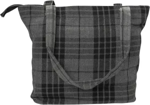 Briomhar Tartan Tote Bag for Women - Plaid Wool Zippered Tote Bag Made in Scotland
