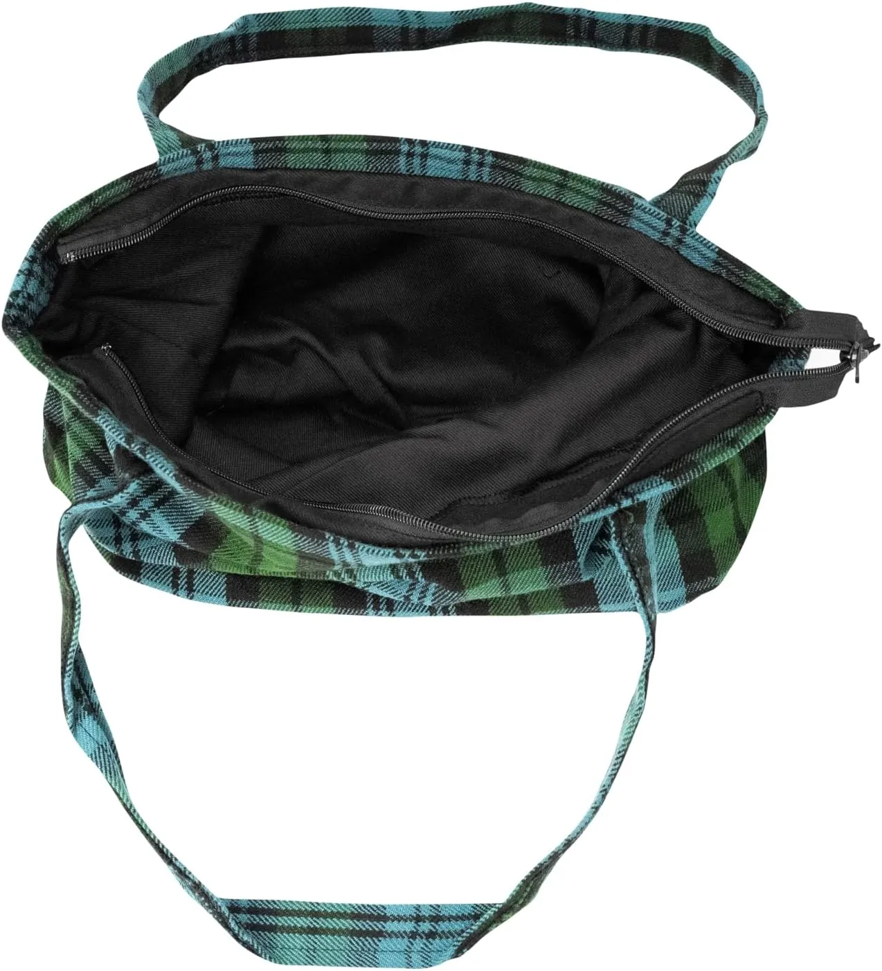 Briomhar Tartan Tote Bag for Women - Plaid Wool Zippered Tote Bag Made in Scotland