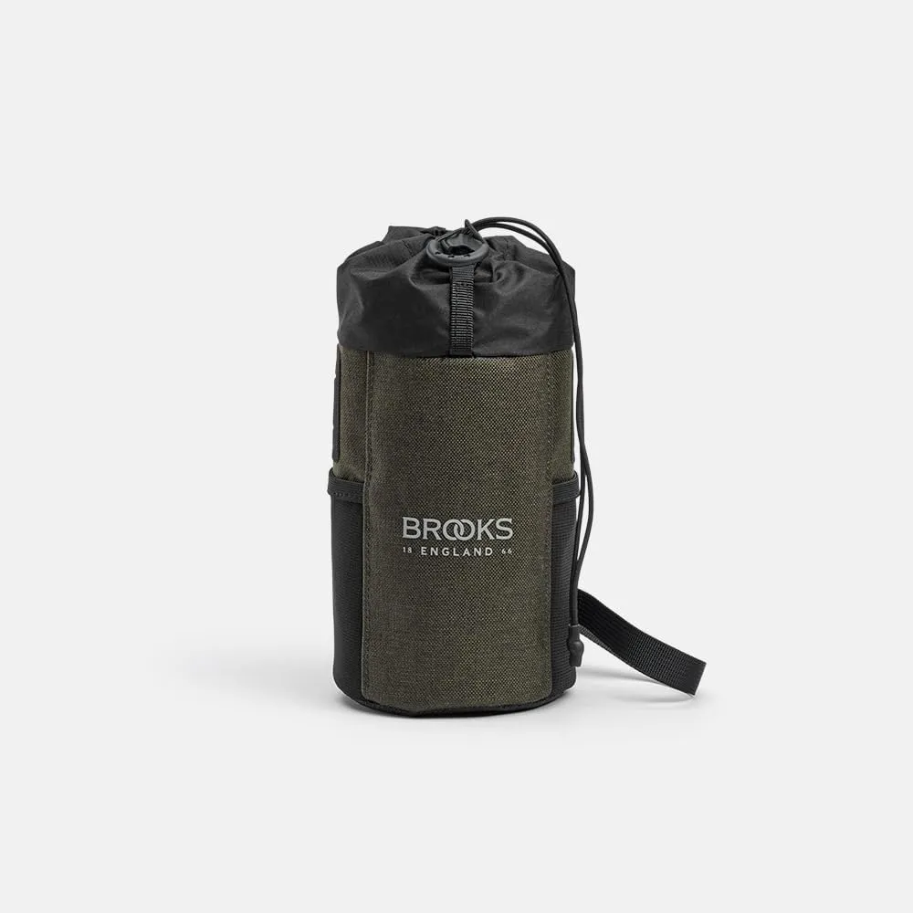 Brooks England Scape Feed Pouch, Cycling and Gravel Bag, Mud Green, One Size