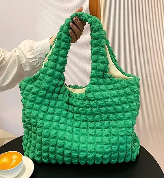 Bubble Hobo Bags for Women Bubble Tote Bag Cloud Shoulder Bag Hobo Bag Casual Purses Satchel Work Bag