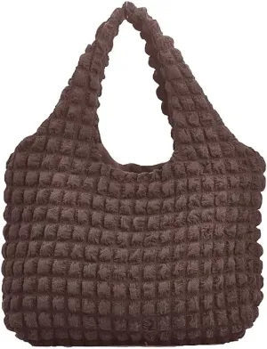 Bubble Hobo Bags for Women Bubble Tote Bag Cloud Shoulder Bag Hobo Bag Casual Purses Satchel Work Bag