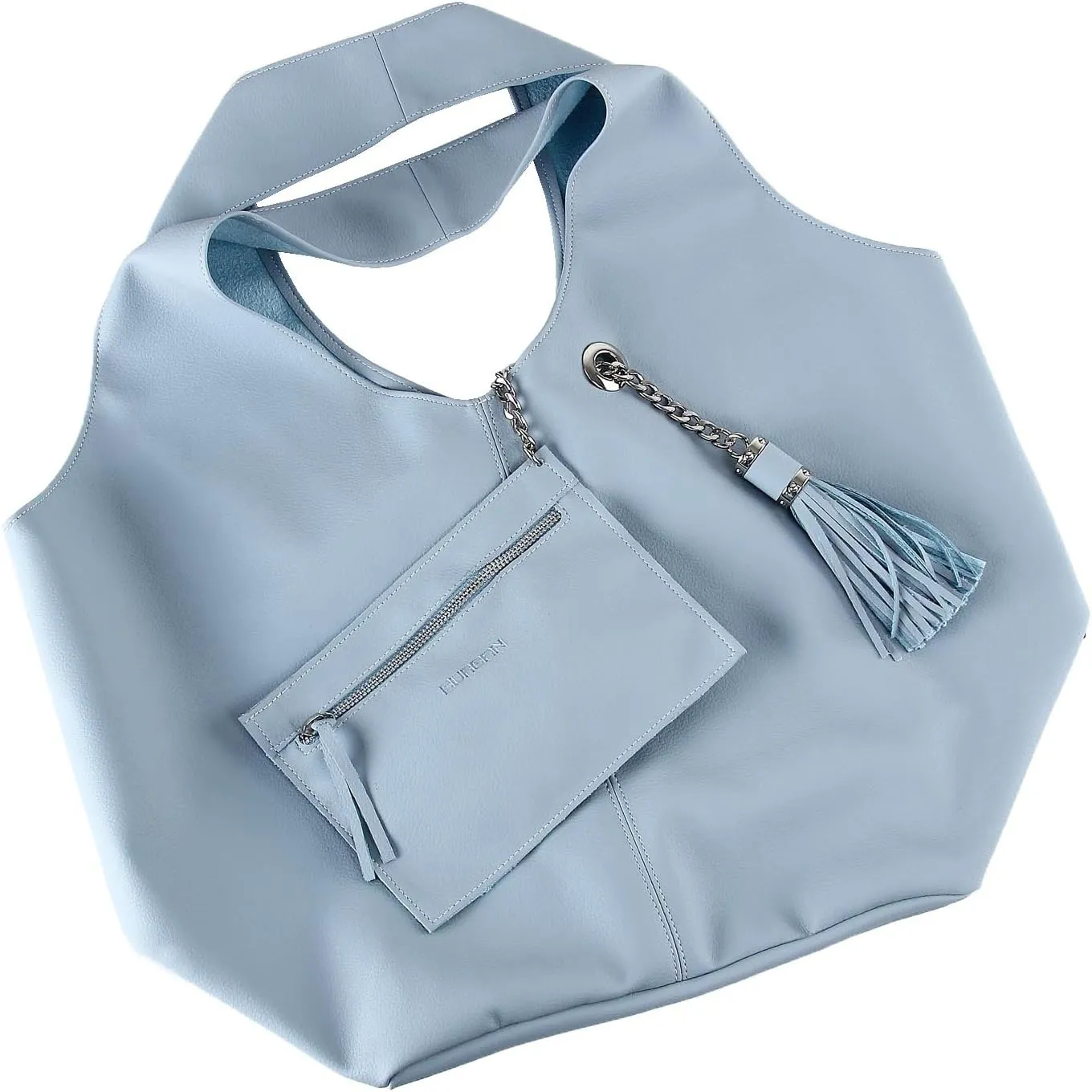BURGAN Magnus Hobo Bag | Handmade Genuine Suede and Vegan Faux Leather Handbags