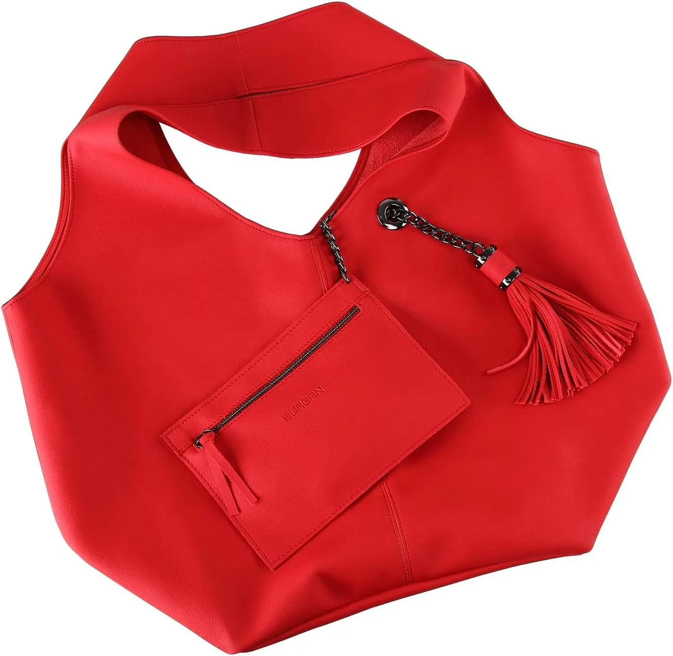 BURGAN Magnus Hobo Bag | Handmade Genuine Suede and Vegan Faux Leather Handbags