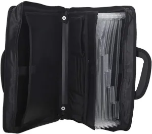 Business Portfolio Padfolio Briefcase for Laptop Document Receipt Note Storage Organizer Large Foldable Expandable File Folder Project Tablet A4 Paper Carrying Case Holder With Handles
