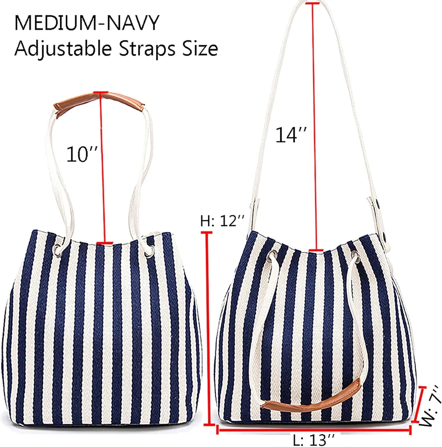 Bydenwely Women's Canvas Tote Bags Small Medium Shoulder Bag Daily Working Handbag for Holiday Travel Pool
