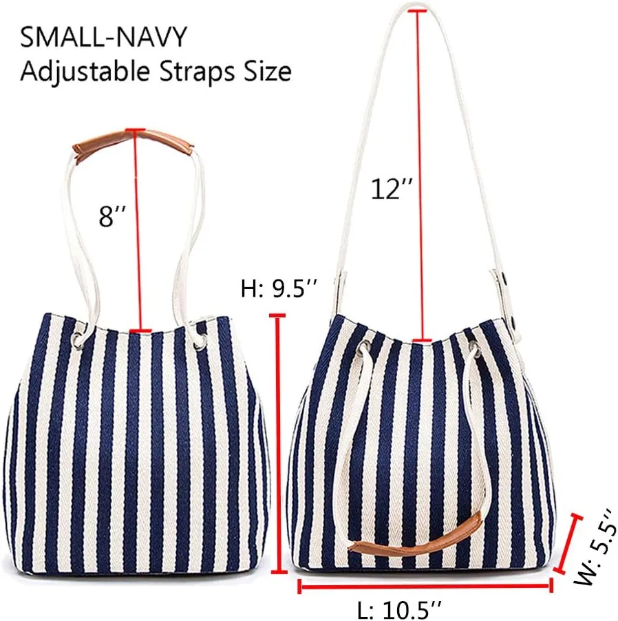 Bydenwely Women's Canvas Tote Bags Small Medium Shoulder Bag Daily Working Handbag for Holiday Travel Pool