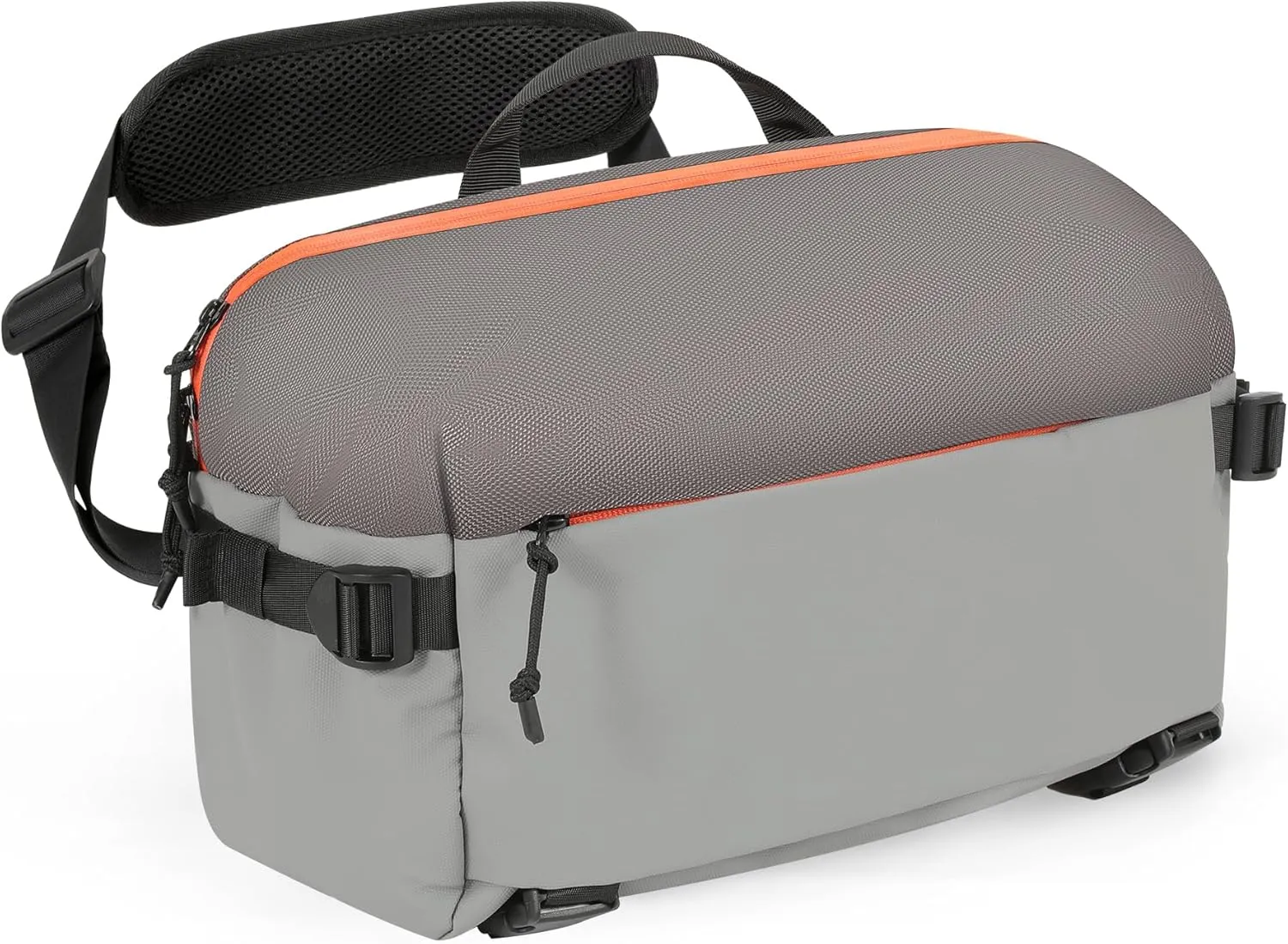 Camera Sling Bag for Travel Grey – Waterproof Crossbody DSLR Bag with Rain Cover & Tripod Holder, Ultra Lightweight Design Fits Canon/Nikon/Sony Mirrorless Cameras
