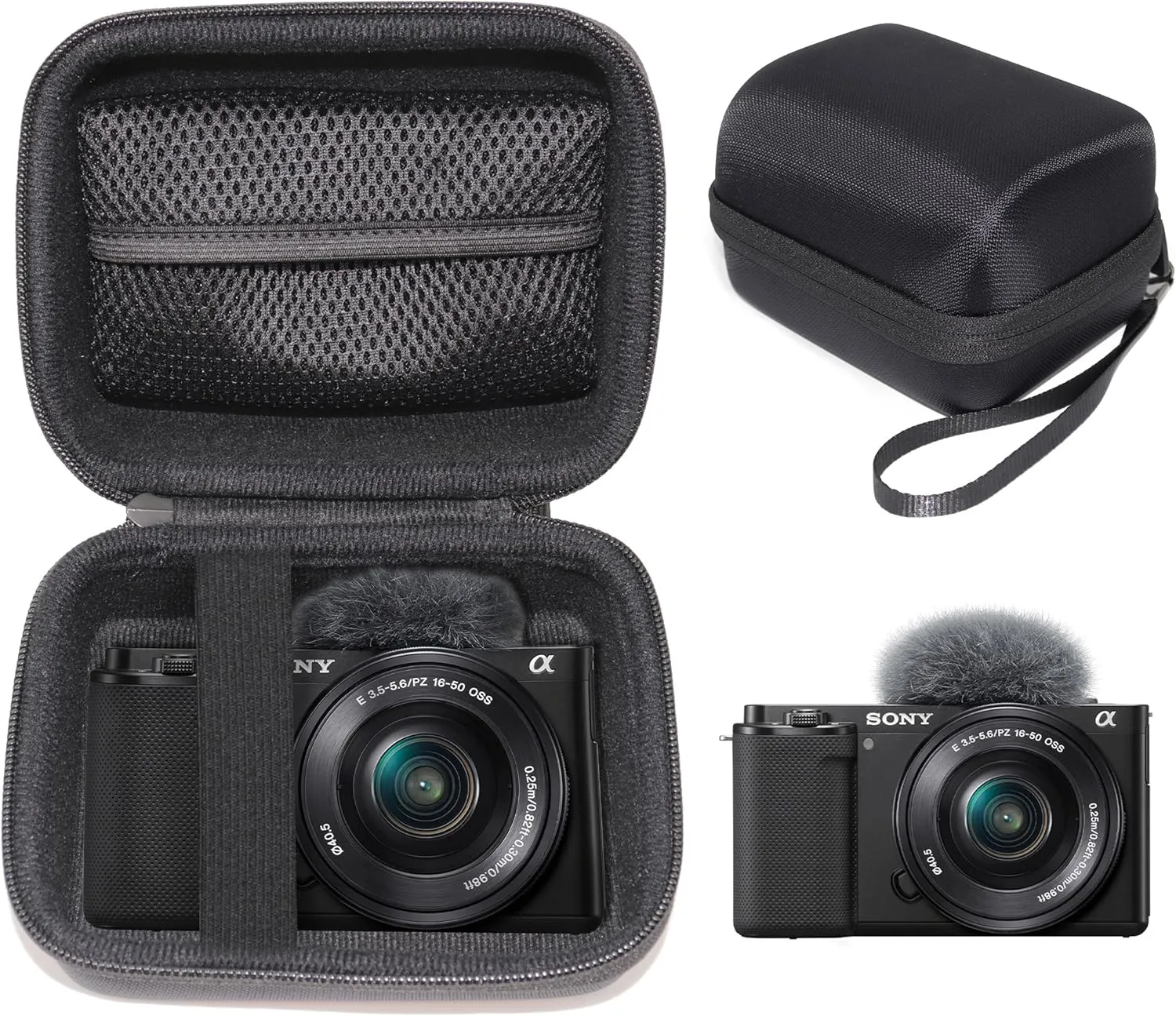 CaseSack Camera Case for Sony Alpha ZV-E10 (Black)