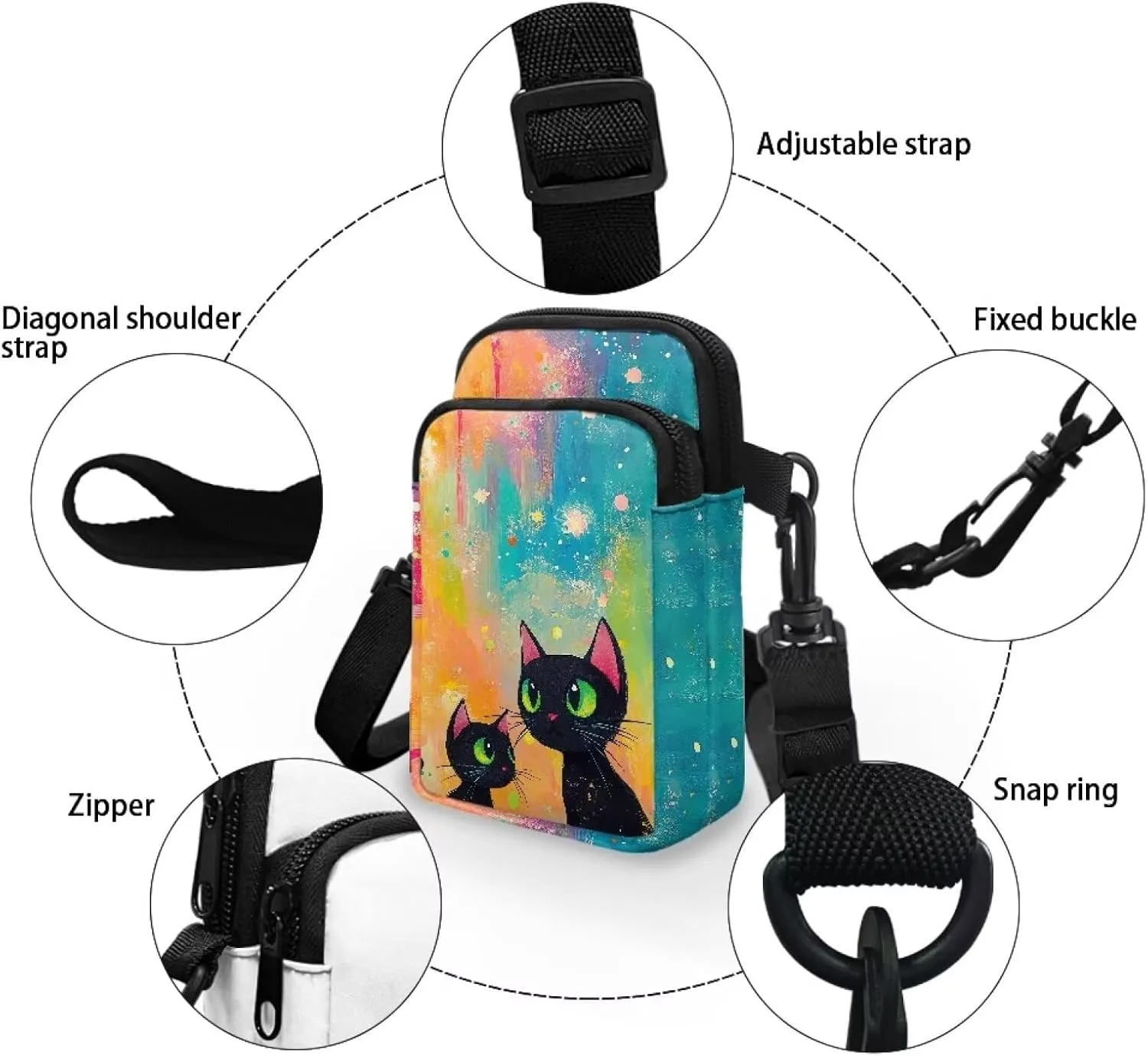 Cell Phone Bags for Women Crossbody with Adjustable Strap for Daily Use