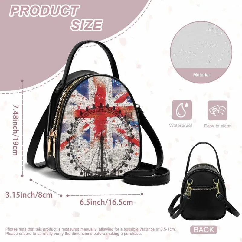 Cell Phone Purse Crossbody Bag for Women, Small Travel Purses Vegan PU Leather Top Handle Shoulder Handbag