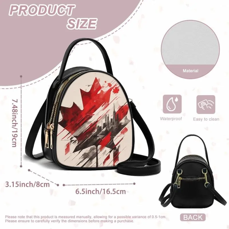 Cell Phone Purse Crossbody Bag for Women, Small Travel Purses Vegan PU Leather Top Handle Shoulder Handbag
