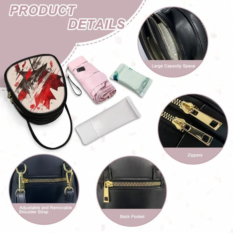 Cell Phone Purse Crossbody Bag for Women, Small Travel Purses Vegan PU Leather Top Handle Shoulder Handbag