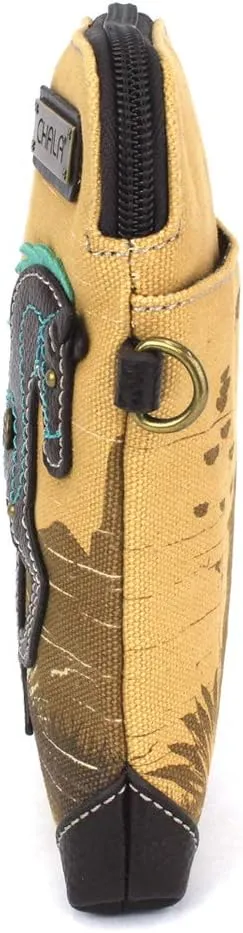 CHALA Canvas Crossbody Cell Phone Purse - Women Multicolor Handbag with Adjustable Strap