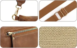 Checkerboard Purses for Women PU Leather Chest Bag Medium Sized Shoulder Bag Plaid Crossbody Bag 2025