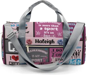 Cheerleading Duffle Bag for Travel, Carry on Bag Travel Bags Cheerleader Canvas Travel Duffel Bag Overnight Weekend Gym Bag Carry On Luggage Bags
