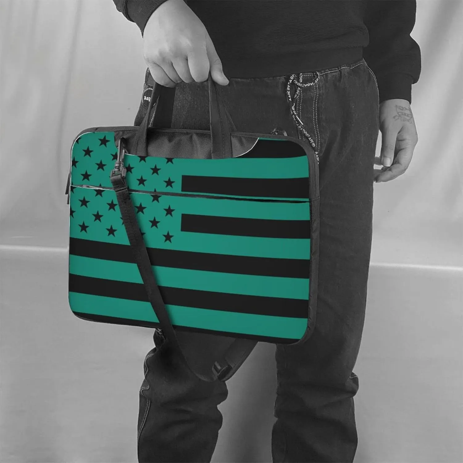Childish Animal Lion Sloth Koala Laptop Shoulder Bag ​for Men Women, Computer Carrying Case Messenger Bag with Strap