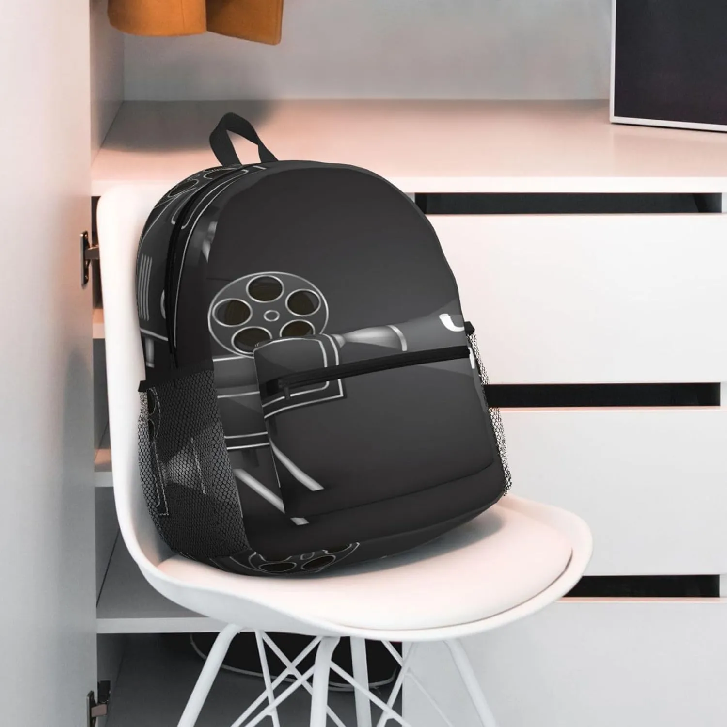 Cinema Camera Projector Backpack, Travel Laptop Backpack Computer Bag Rucksack for Men Women Business Work Fits 15.6 Inch Notebook