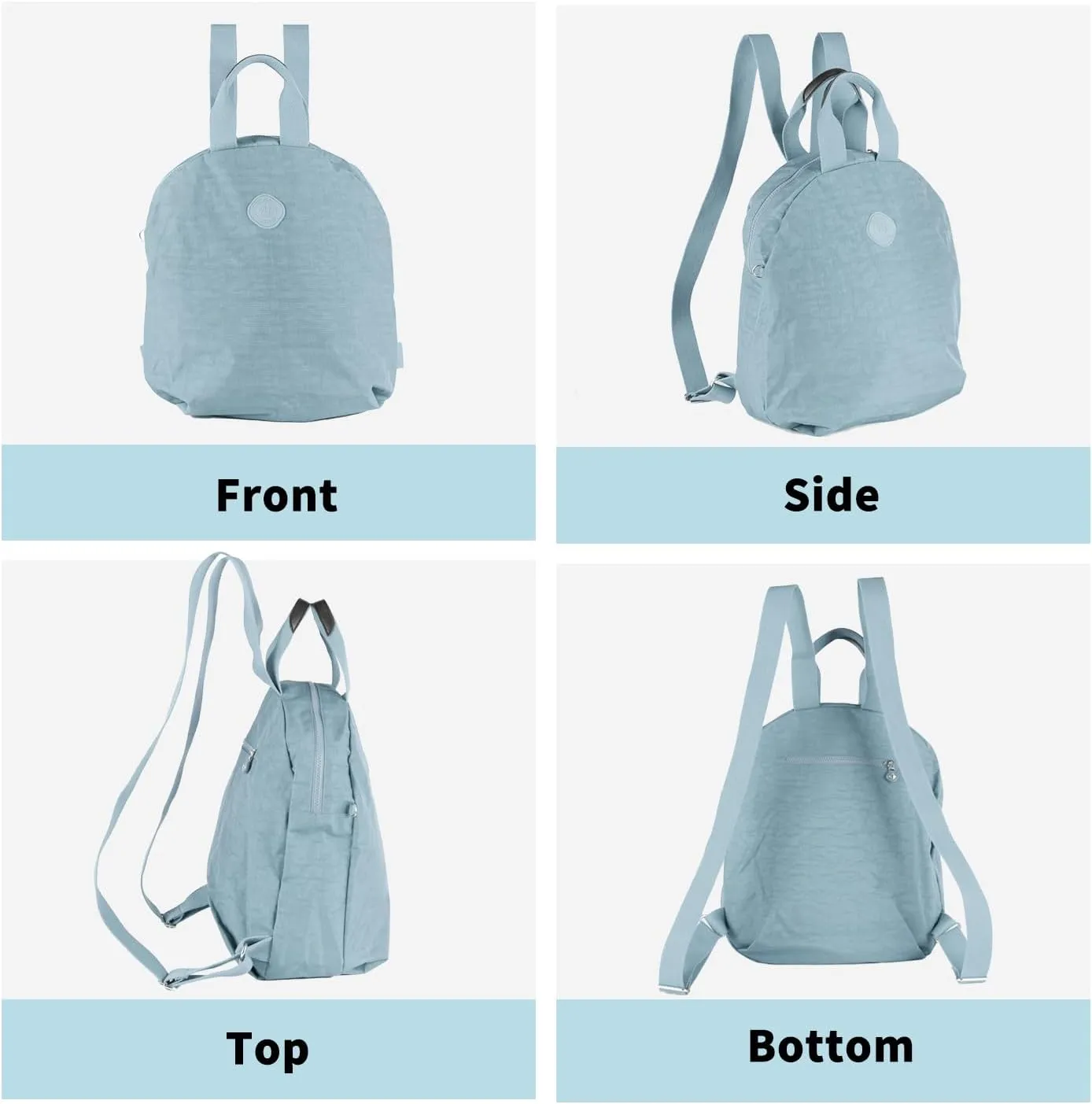 Circle Laptop Backpack Purse for Women, Work Travel Computer Bags, Fit 15.6 Inch Laptop
