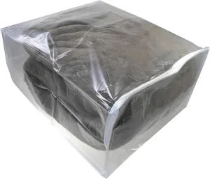 Clear Vinyl Zippered Storage Bags 15x18x9, Set of 5, AK Plastics by AntiqueKitchen