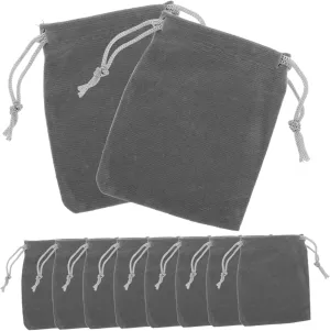 CLISPEED 50pcs Drawstring Jewelry Pouches Storage Bags for Travel Events for Christmas Weddings Year Celebrations Portable and Convenient