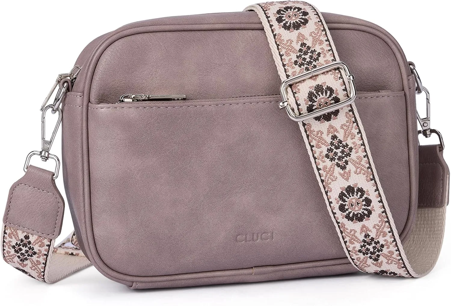 CLUCI Crossbody Bags for Women, Vegan Leather Shoulder Handbags，Purses for Women with Adjustable Wide Strap