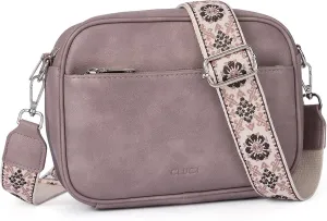 CLUCI Crossbody Bags for Women, Vegan Leather Shoulder Handbags，Purses for Women with Adjustable Wide Strap