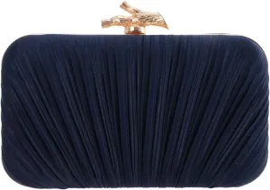 Clutch Purses for Women Evening Bag Pleated Clutch Bag with Chain for Wedding Party