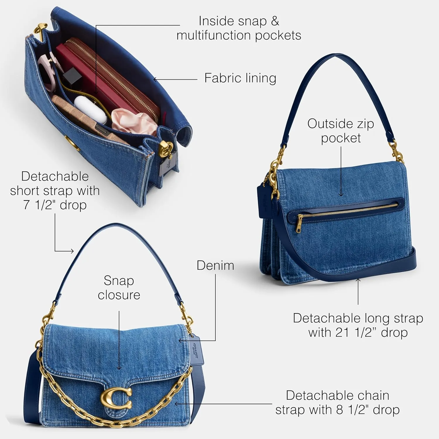 Coach Chain Tabby Shoulder Bag 30