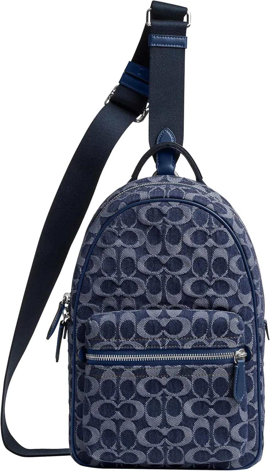 Coach Charter Pack in Signature Denim, Deep Blue