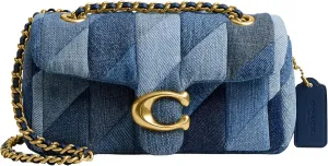 Coach Tabby Shoulder Bag 20 Patchwork, B4/Denim Multi