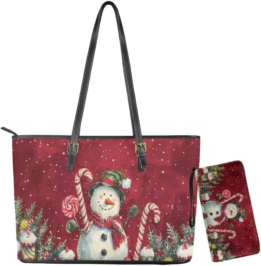 Coldinair Tote Handbags for Women Ladies,Large Top Handle Bags Matching Wallet Purse Set Leather Shoulder Bags Purse