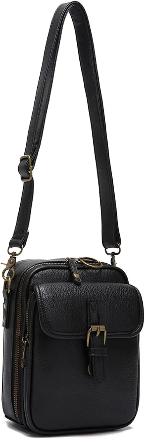 Collaborate Crossbody Leather Bag, Urvashi Crossbody Bag, with 7 Cards Slots Bring Leisure Luxury for Women