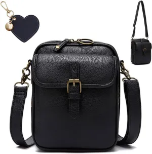 Collaborate Crossbody Leather Bag, Urvashi Crossbody Leather Bag Shoulder Bag, Adjustable Shoulder Strap