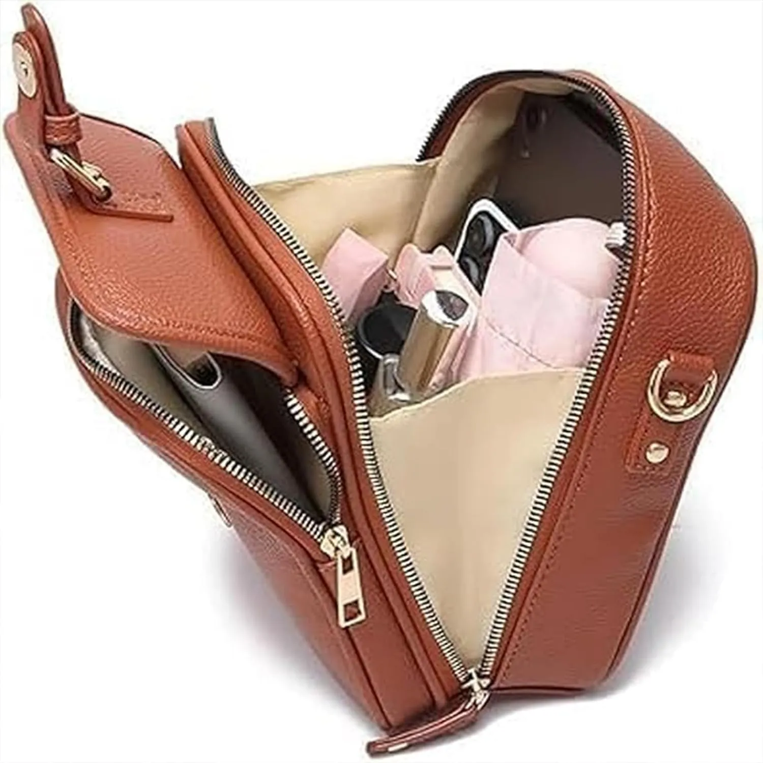 Collaboraten1 Crossbody Leather Bag,Urvashi Crossbody Bagfor Women,Urvashi Anti Theft Shoulder Bag,Adjustable Strap