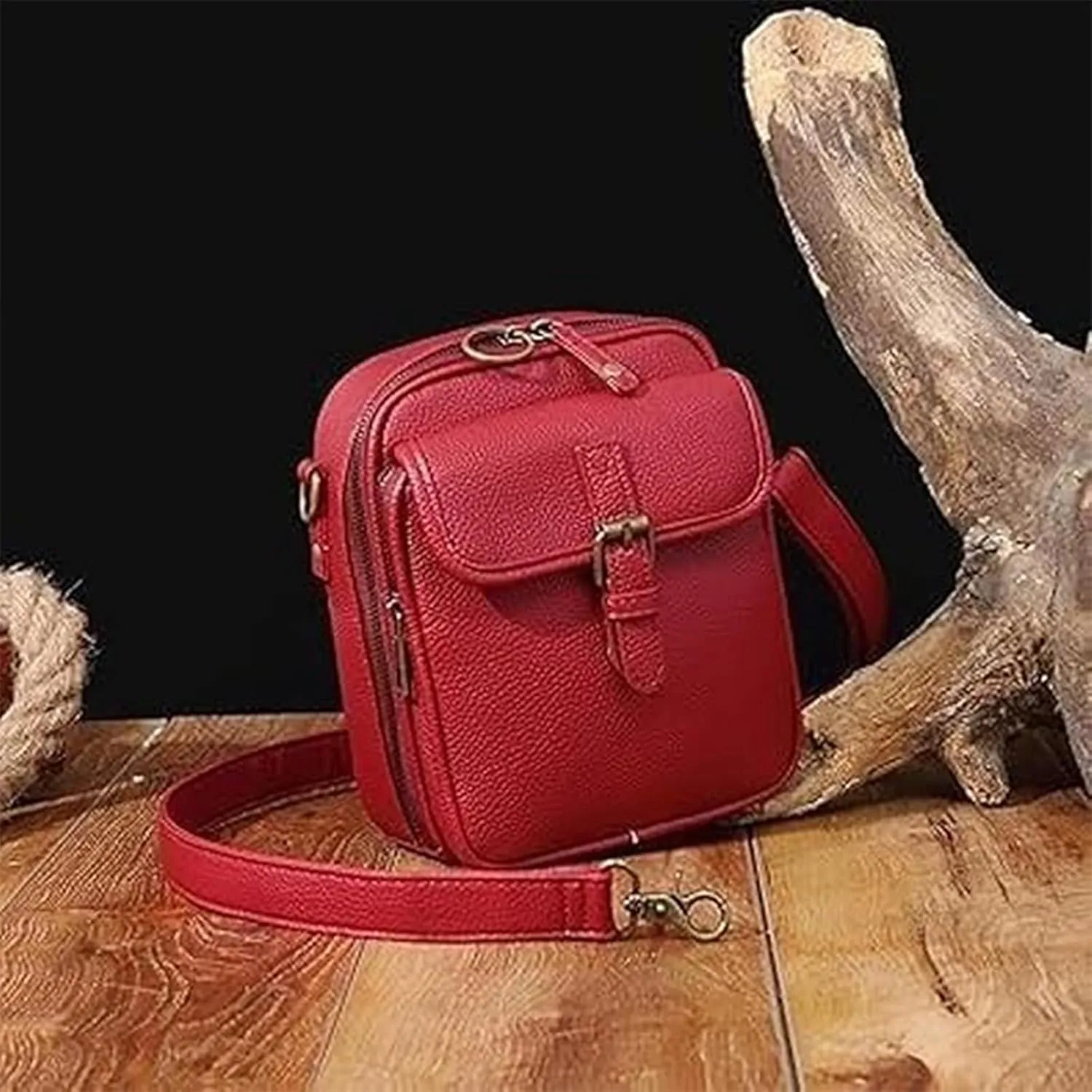 Collaboraten1 Crossbody Leather Bag,Urvashi Crossbody Bagfor Women,Urvashi Anti Theft Shoulder Bag,Adjustable Strap