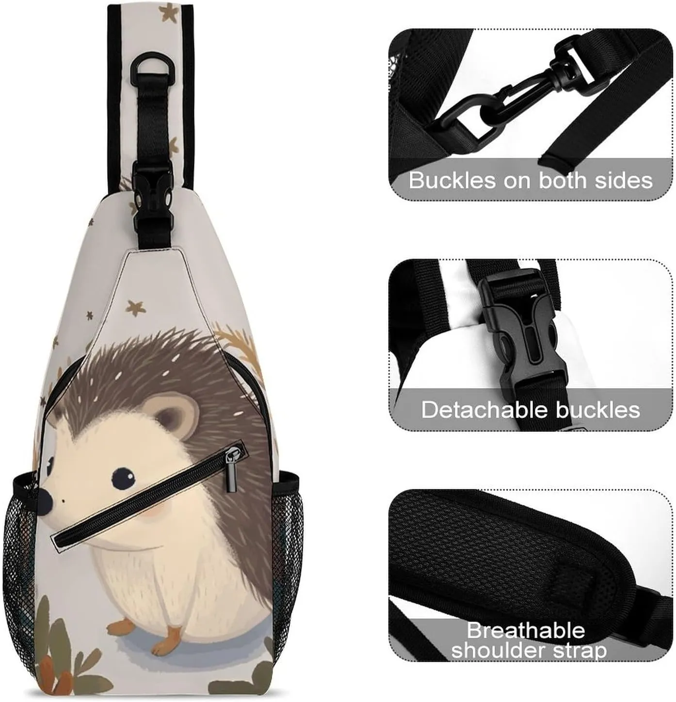 Color Mountain Gradient Sling Bag Crossbody Bags Cross Body Bag Fanny Packs Chest Bags Sling Purses for Travel