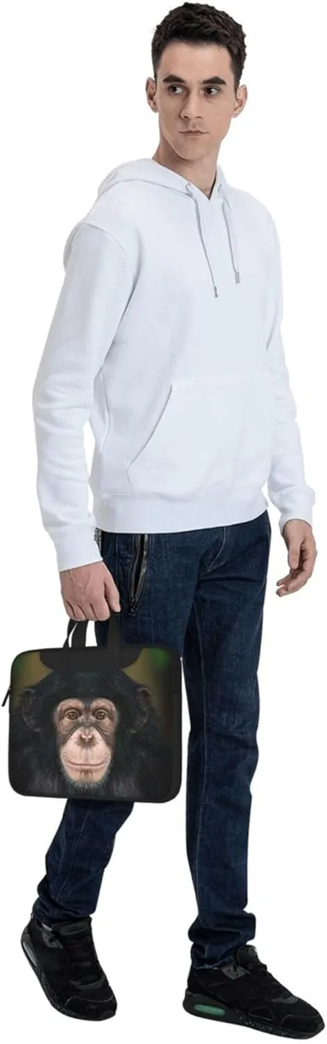 Colorful Paisley Black Bandana Laptop Shoulder Bag ​for Men Women, Computer Carrying Case Messenger Bag with Strap
