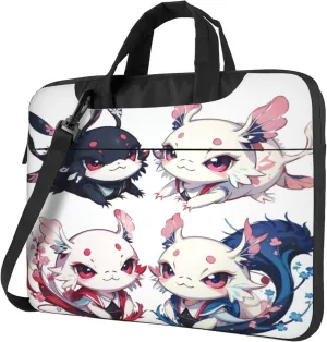 Colorful Paisley Black Bandana Laptop Shoulder Bag ​for Men Women, Computer Carrying Case Messenger Bag with Strap