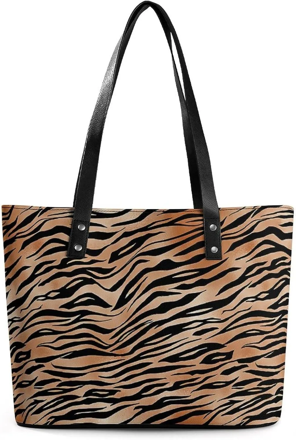 Colorful Print Large Capacity Portable Leather Handbag