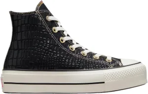 Converse Glazed Chrome Chuck Taylor All Star Lift - Women's (A06864C, Black/Peach Beam/Astral Pink)