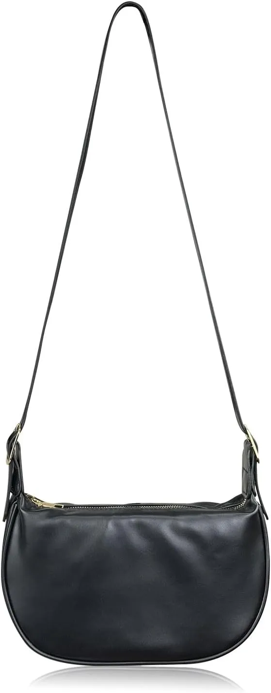 Crescent Bag, PU Leather Hobo Bag Fashion Shoulder Bag with Adjustable Shoulder Strap, Large Capacity Crossbody Bag