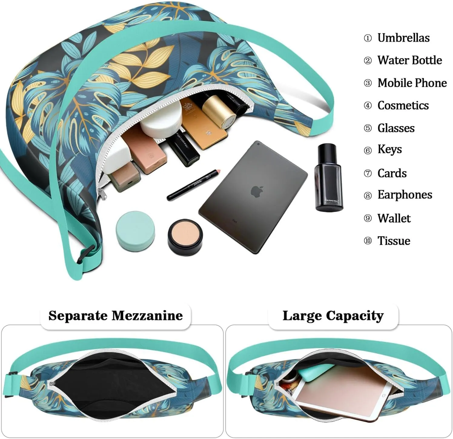 Crescent Shoulder Bag s for WomenTote Handbag Under the Arm Purses Mini Clutch Purse with Travel.