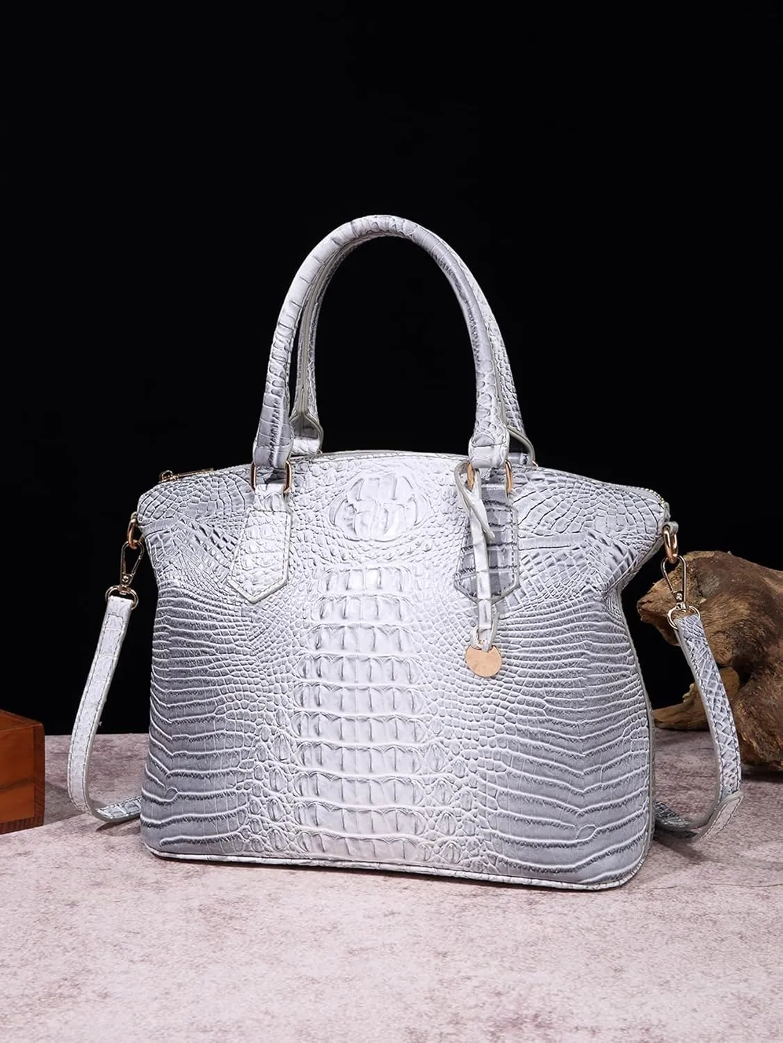 Crocodile Handbag Women Purse Satchel Bag Crossbody Classy Tote Bag Top Handle Vegan Leather Ladies Handbag purses