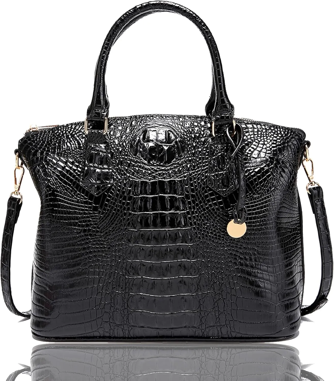 Crocodile Handbag Women Purse Satchel Bag Crossbody Classy Tote Bag Top Handle Vegan Leather Ladies Handbag purses