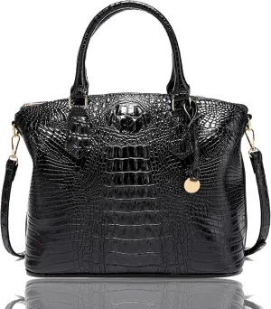 Crocodile Handbag Women Purse Satchel Bag Crossbody Classy Tote Bag Top Handle Vegan Leather Ladies Handbag purses
