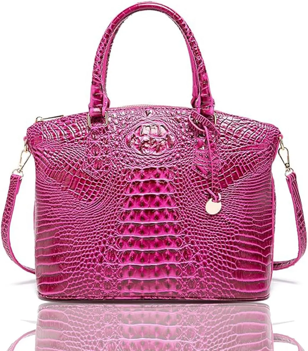 Crocodile Handbag Women Purse Satchel Bag Crossbody Classy Tote Bag Top Handle Vegan Leather Ladies Handbag purses