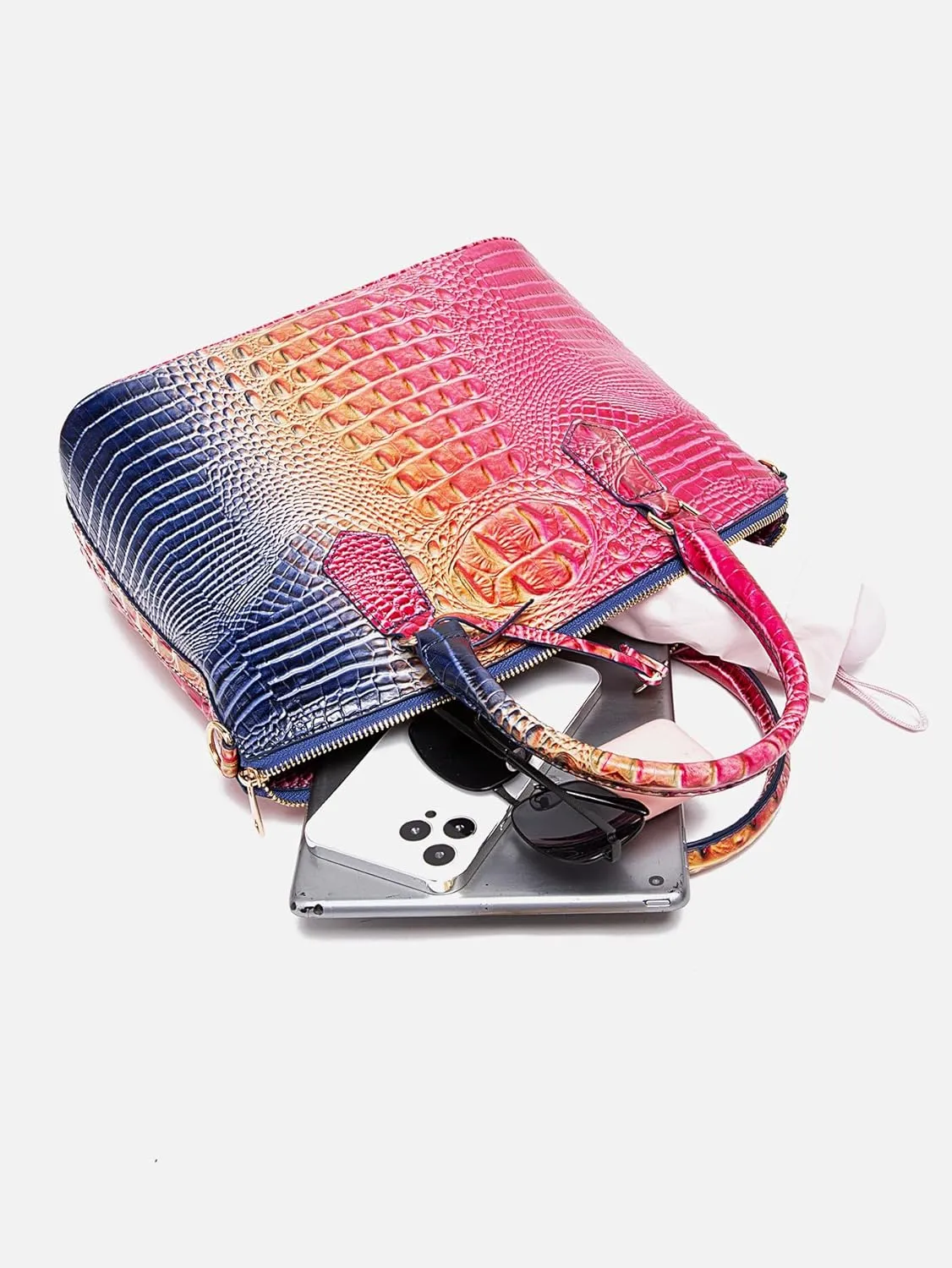 Crocodile Handbag Women Purse Satchel Bag Crossbody Classy Tote Bag Top Handle Vegan Leather Ladies Handbag purses